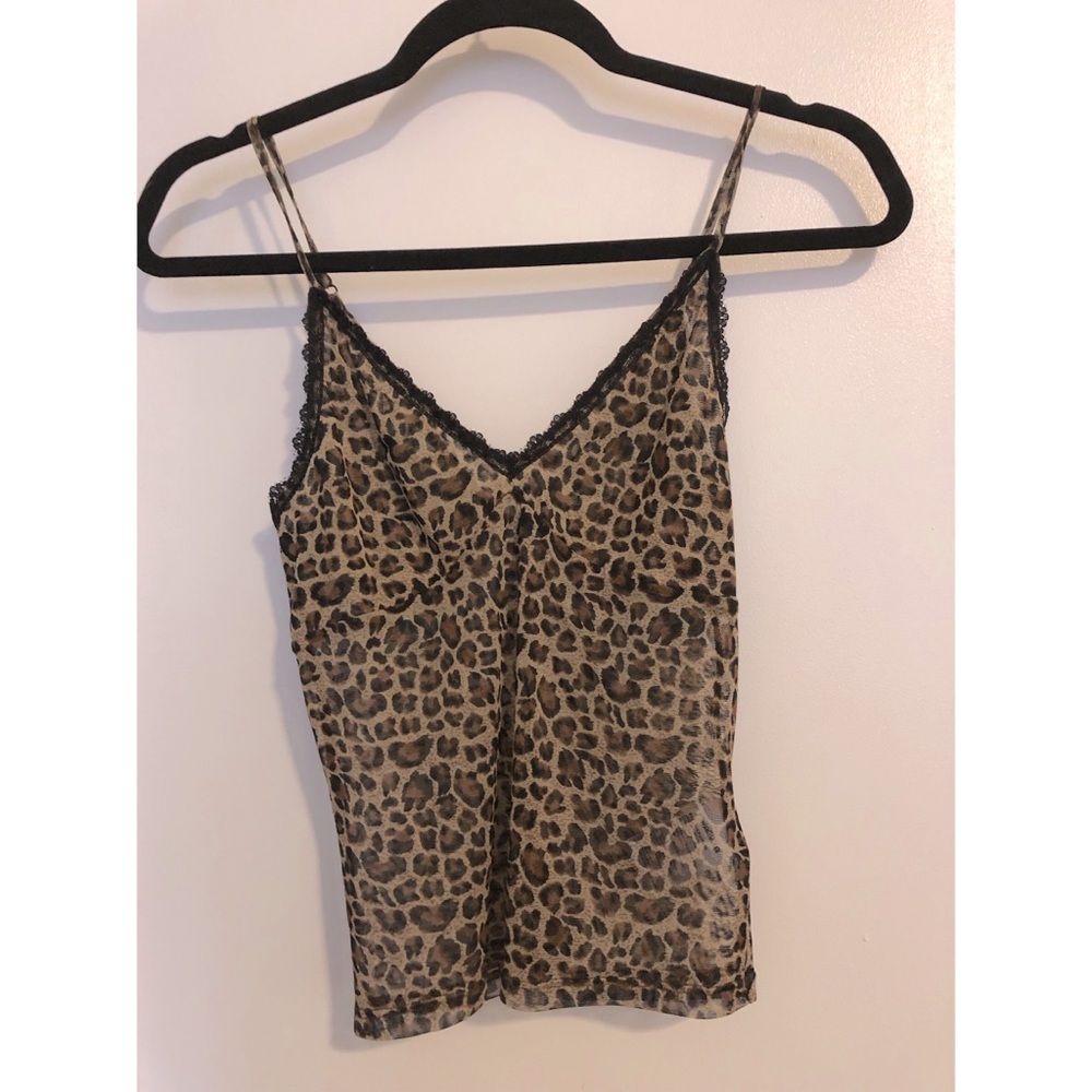 Pins & Needles Sheer Animal print Tank